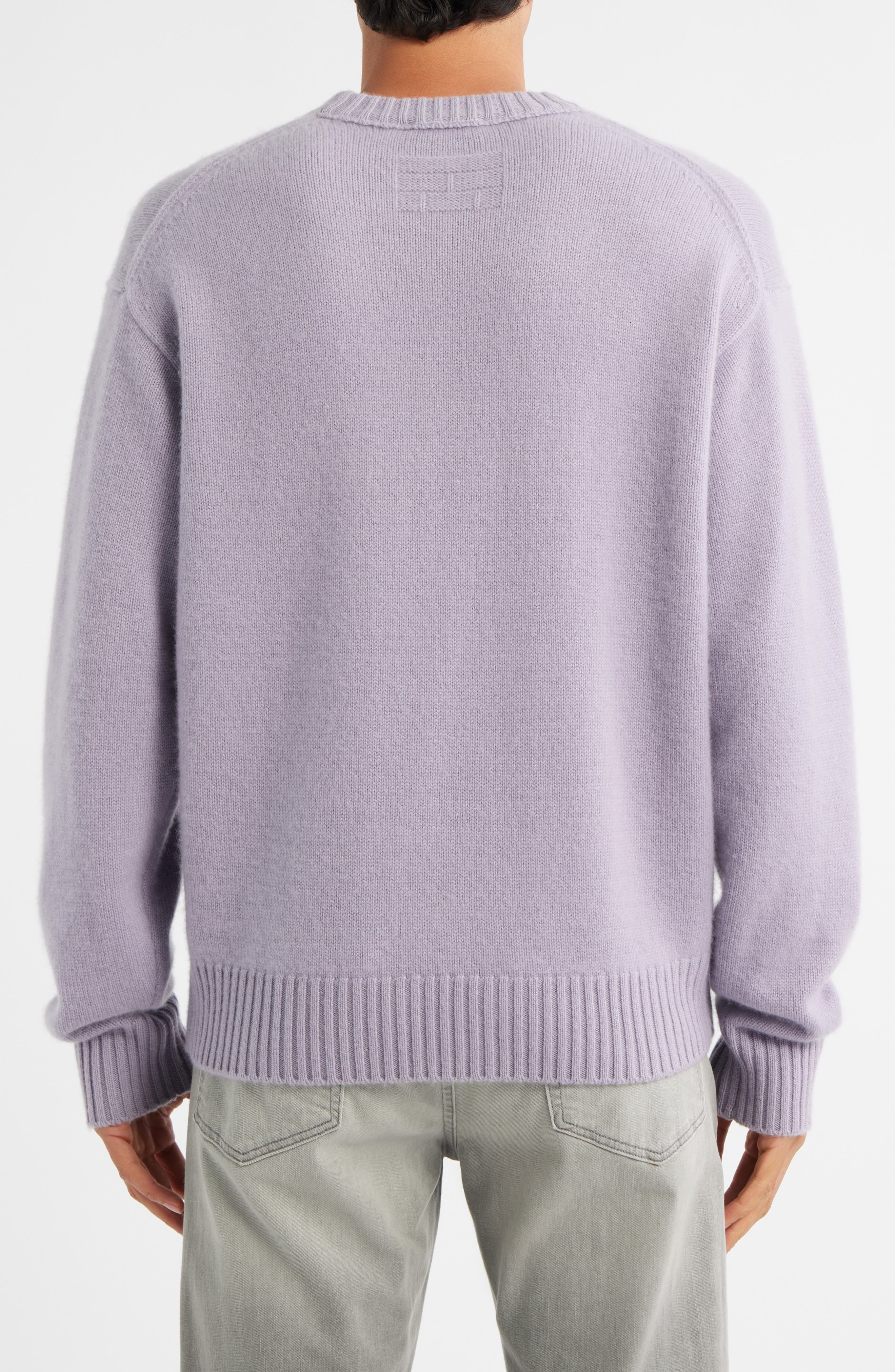FRAME Cashmere Crewneck Sweater in Old Lavender at Nordstrom - 2
