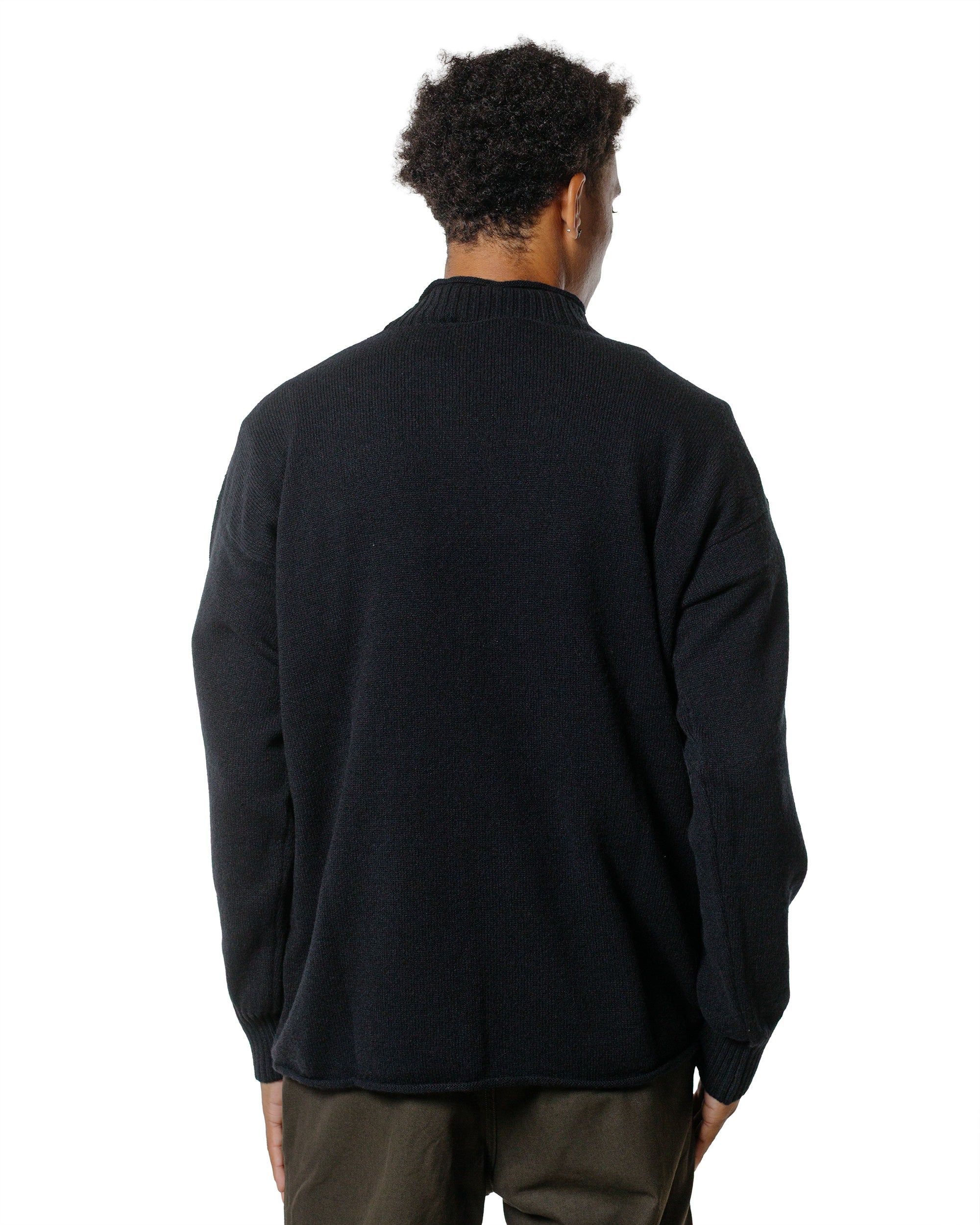 Classic Guernsey Irregular Spun Wool Black - 3