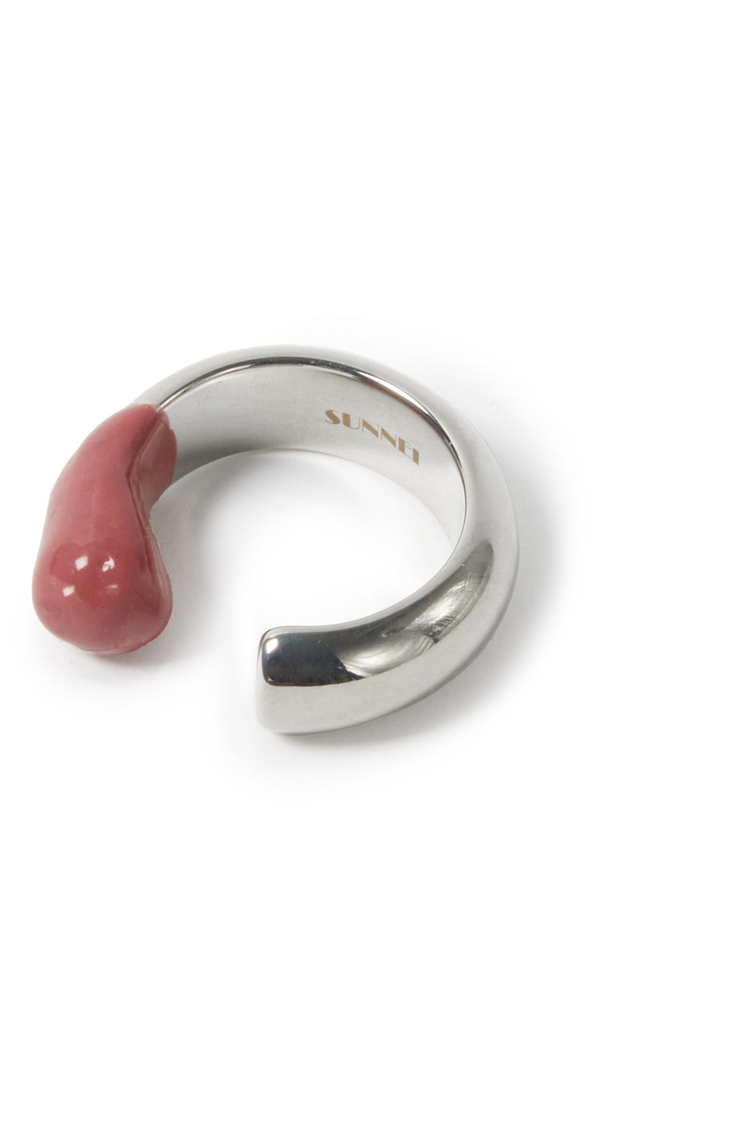 RUBBERIZED RING SILVER / prune - 2