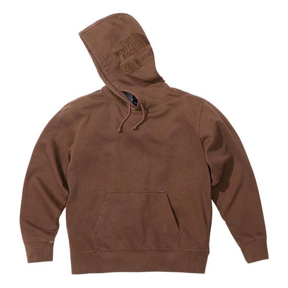 Supreme x The North Face Pigment Printed Hooded Sweatshirt 'Brown' SUP-FW22-760 - 1