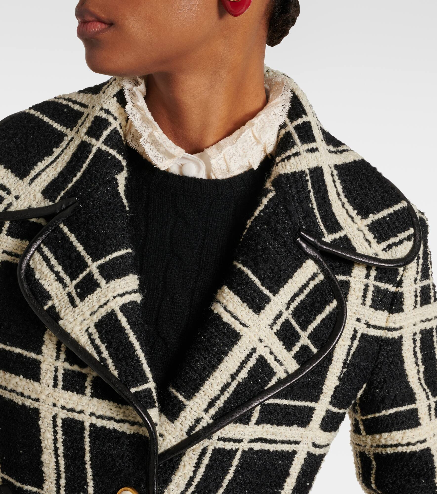 Mossi wool-blend tweed coat - 4