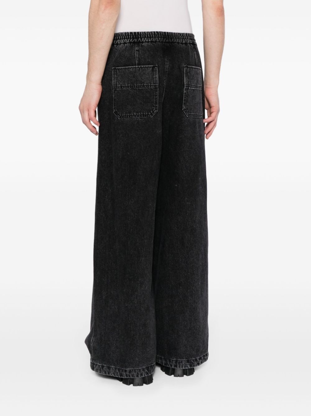 mid-rise wide-leg jeans - 4