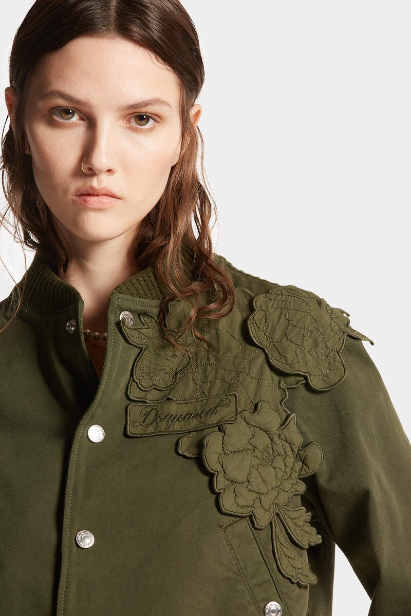 BLOSSOM PATCH VARSITY BOMBER - 5