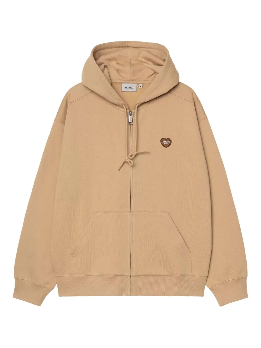 heart-logo zip-up hoodie - 1