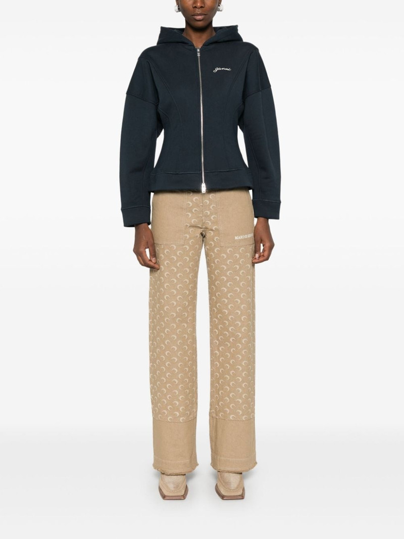 GANNI embroidered-logo jacket outlook