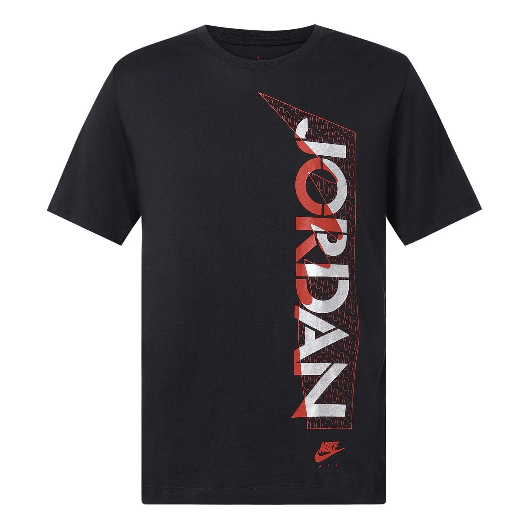 Air Jordan Brand Ss Tee Black Reflective Logo Printing Short Sleeve CU1684-010 - 1