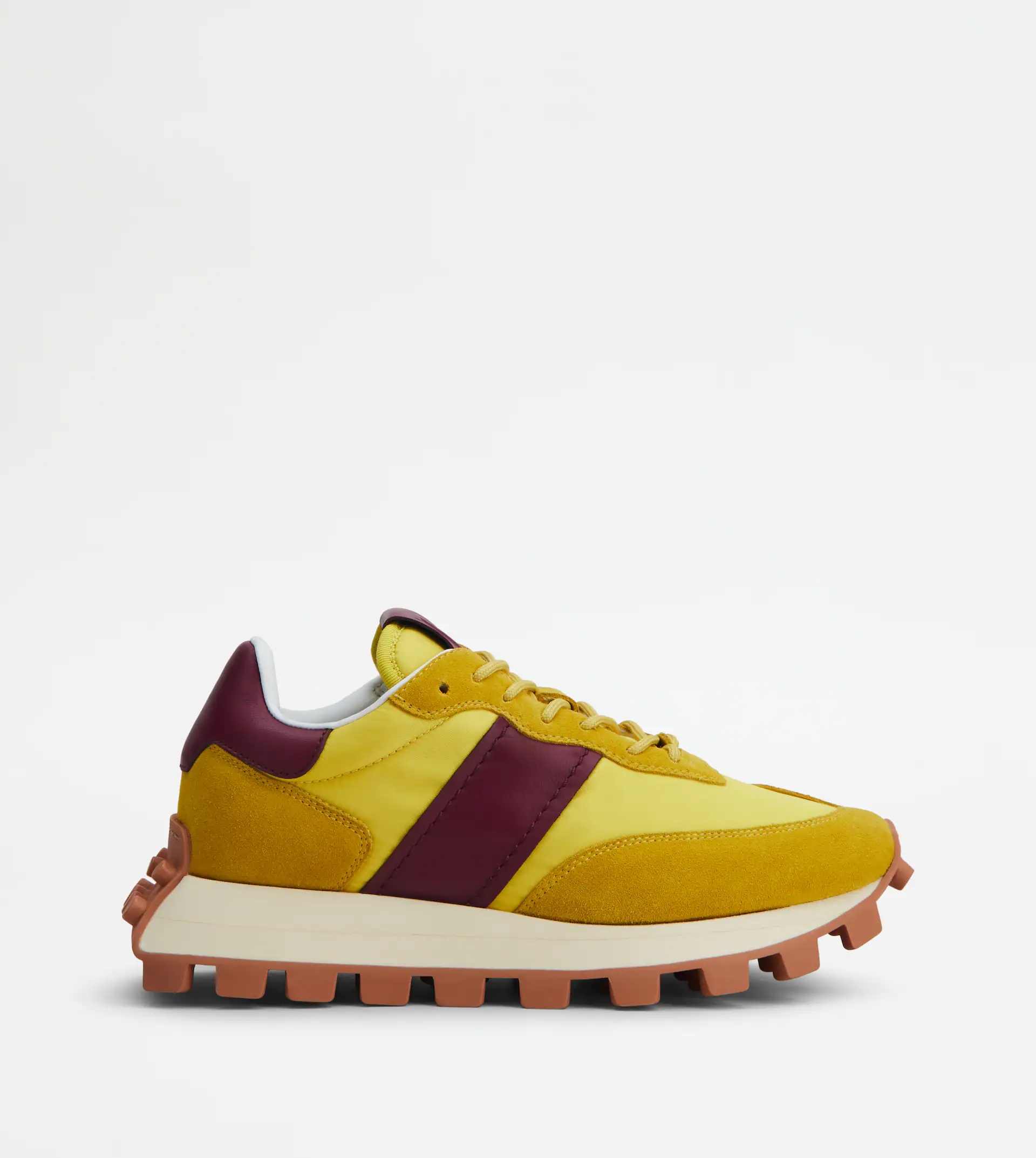 SNEAKERS TOD'S 1T IN SUEDE AND FABRIC - YELLOW - 1