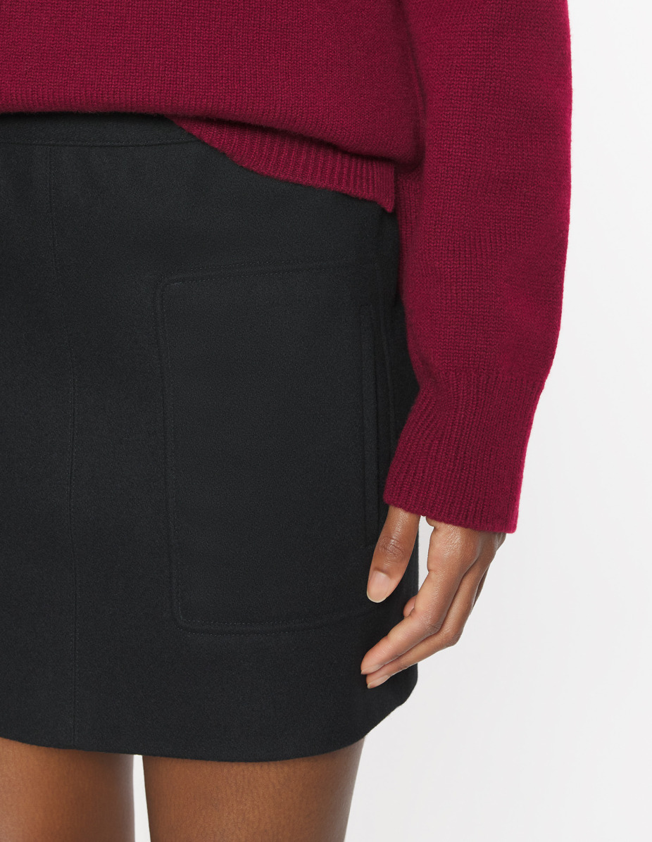 MINI WOOL SKIRT - 4