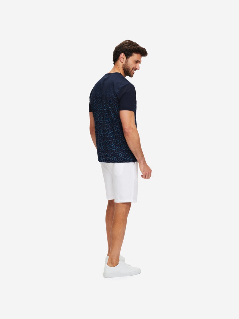 Men's T-Shirt Robin 9 Pima Cotton Navy - 4
