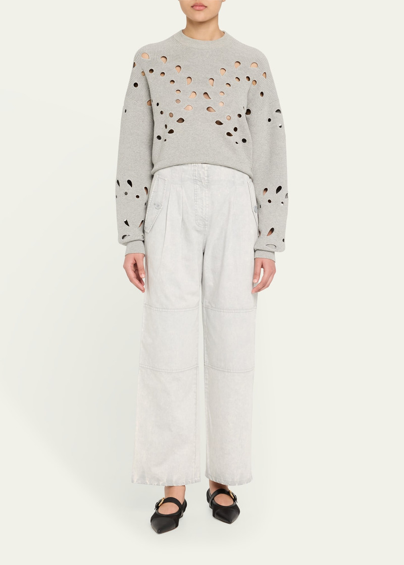 ULLA JOHNSON Casey High-Rise Tie Ankle Pants outlook