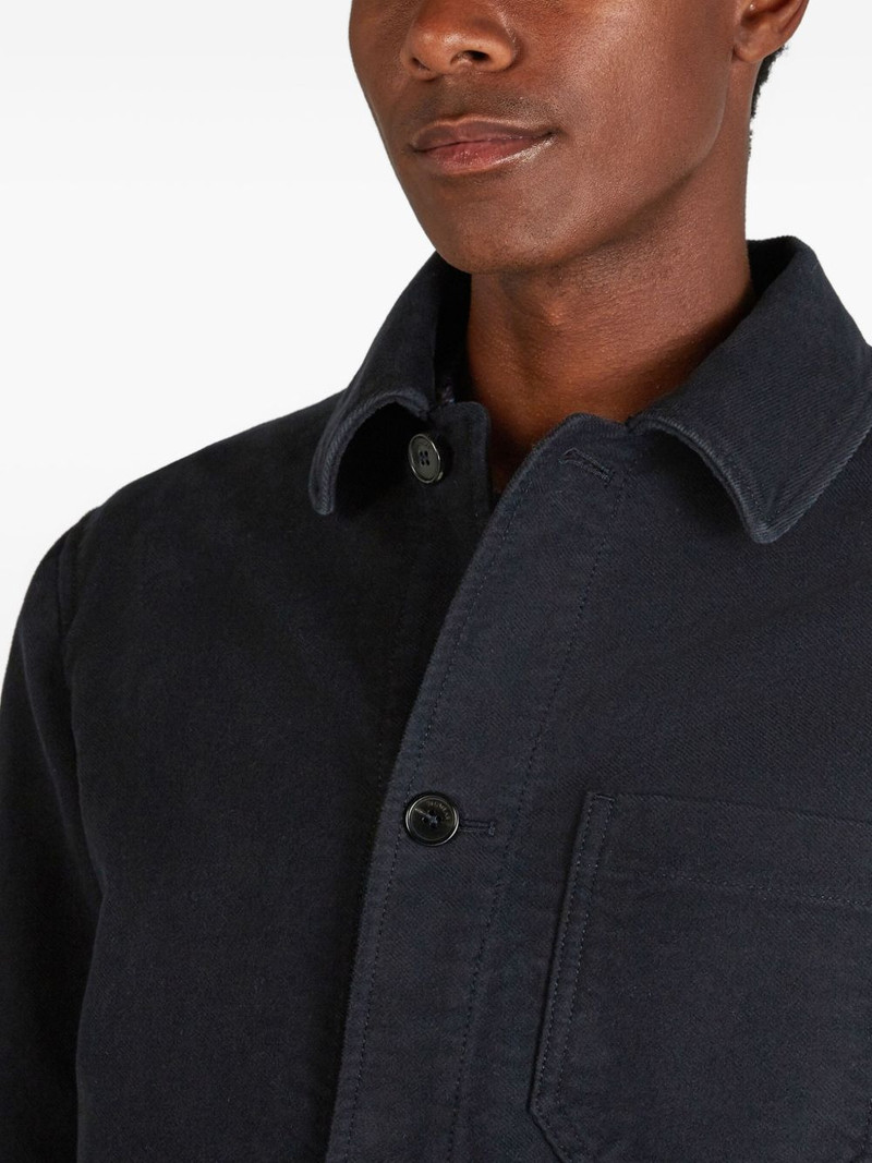 patch-pocket cotton shirt jacket 5