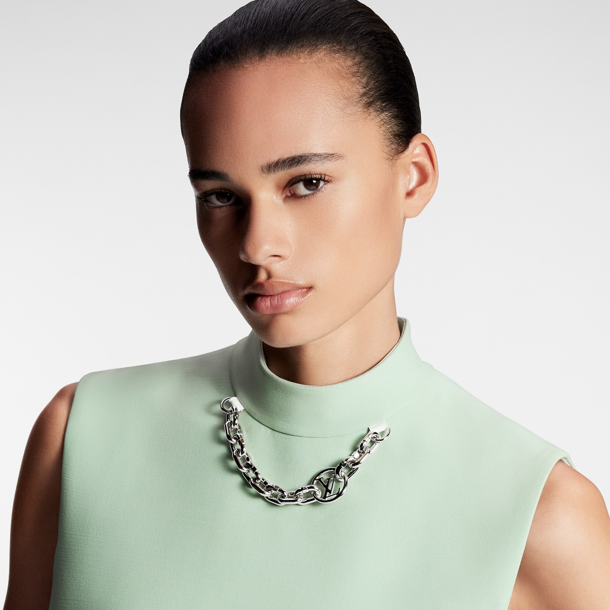 Mock-Neck Straight Dress - 2