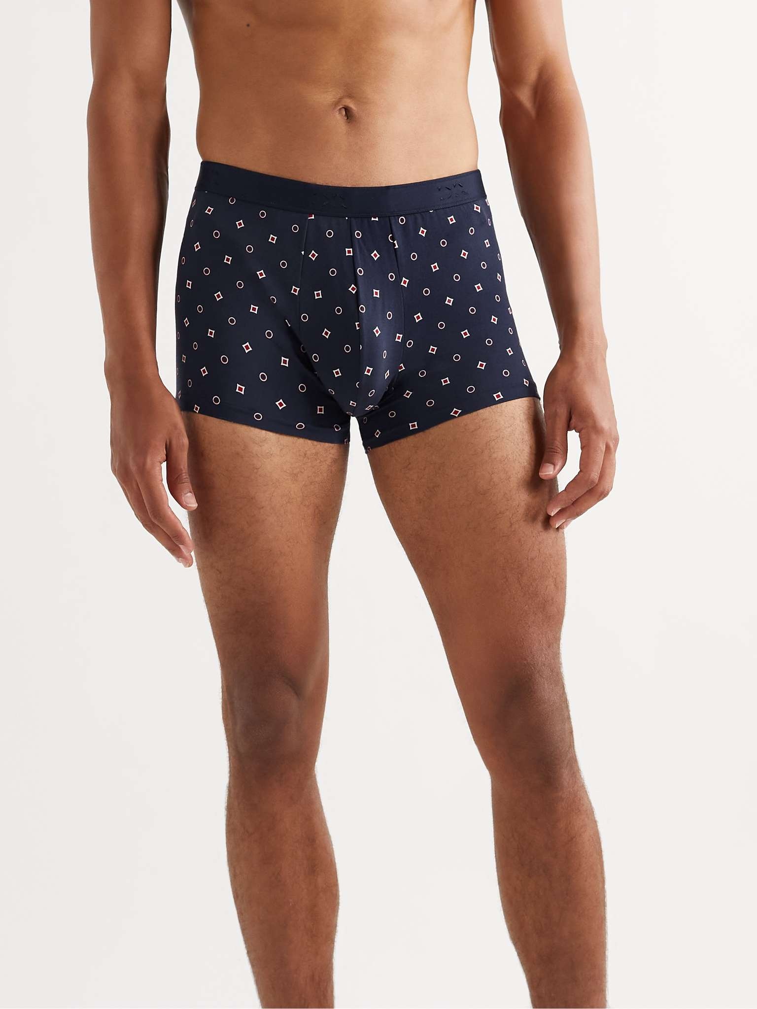 Printed Stretch Pima Cotton-Jersey Boxer Briefs - 2