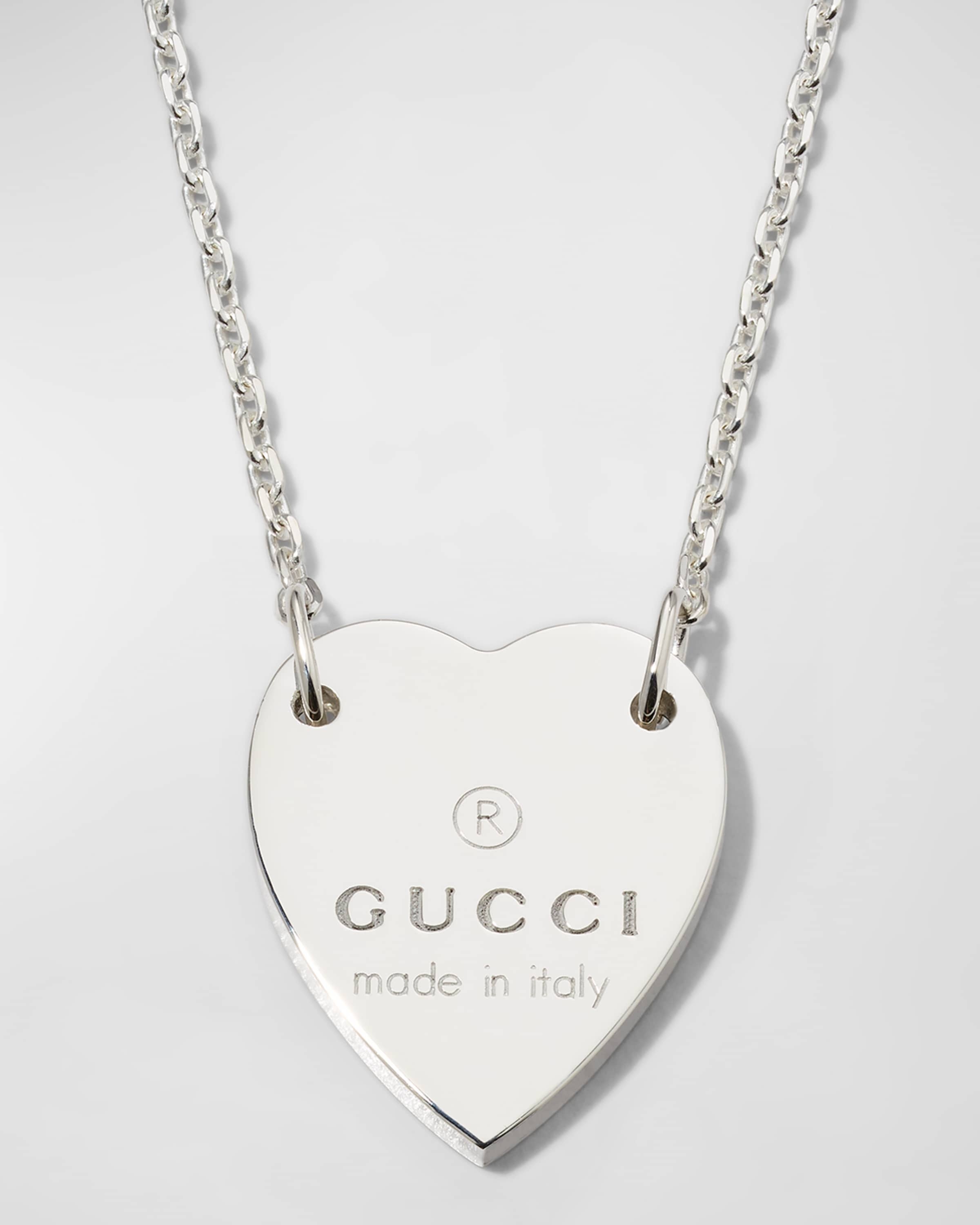 Engraved Heart Trademark Necklace - 1