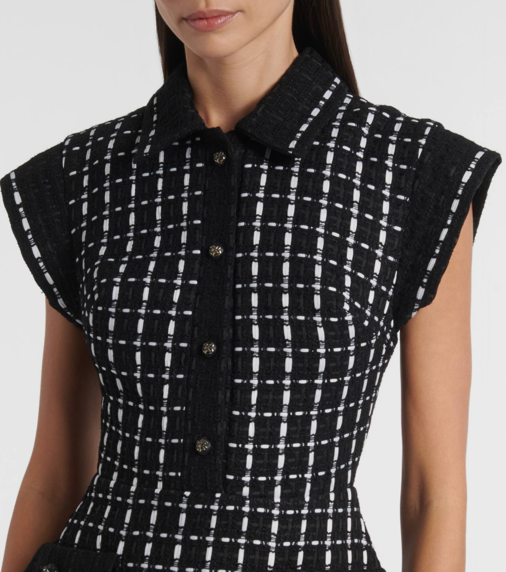 Tweed midi dress - 4