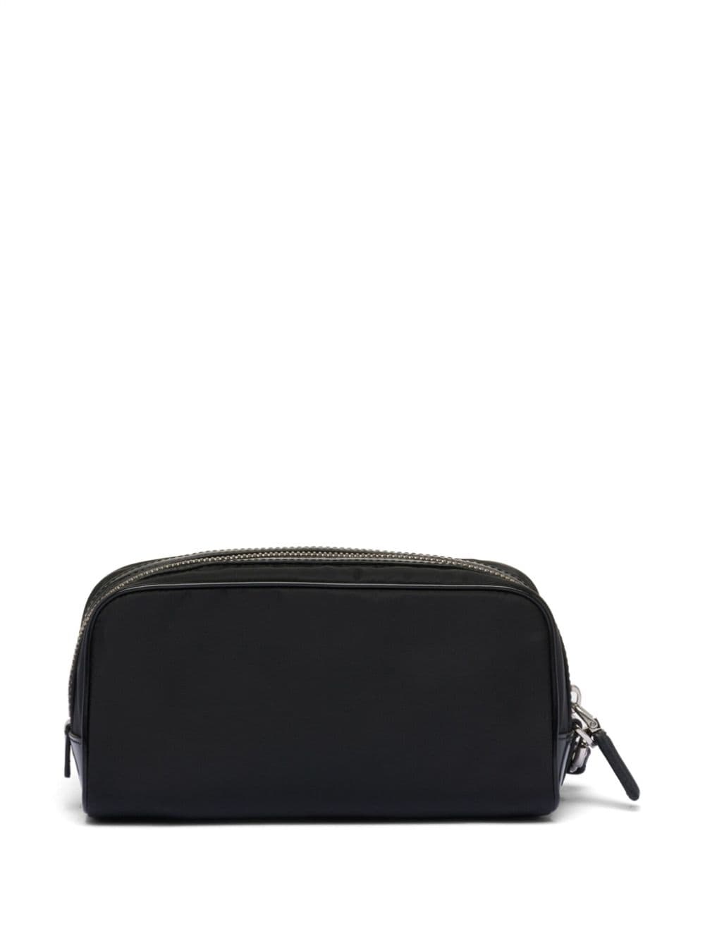 logo-plaque zipped wash bag - 2