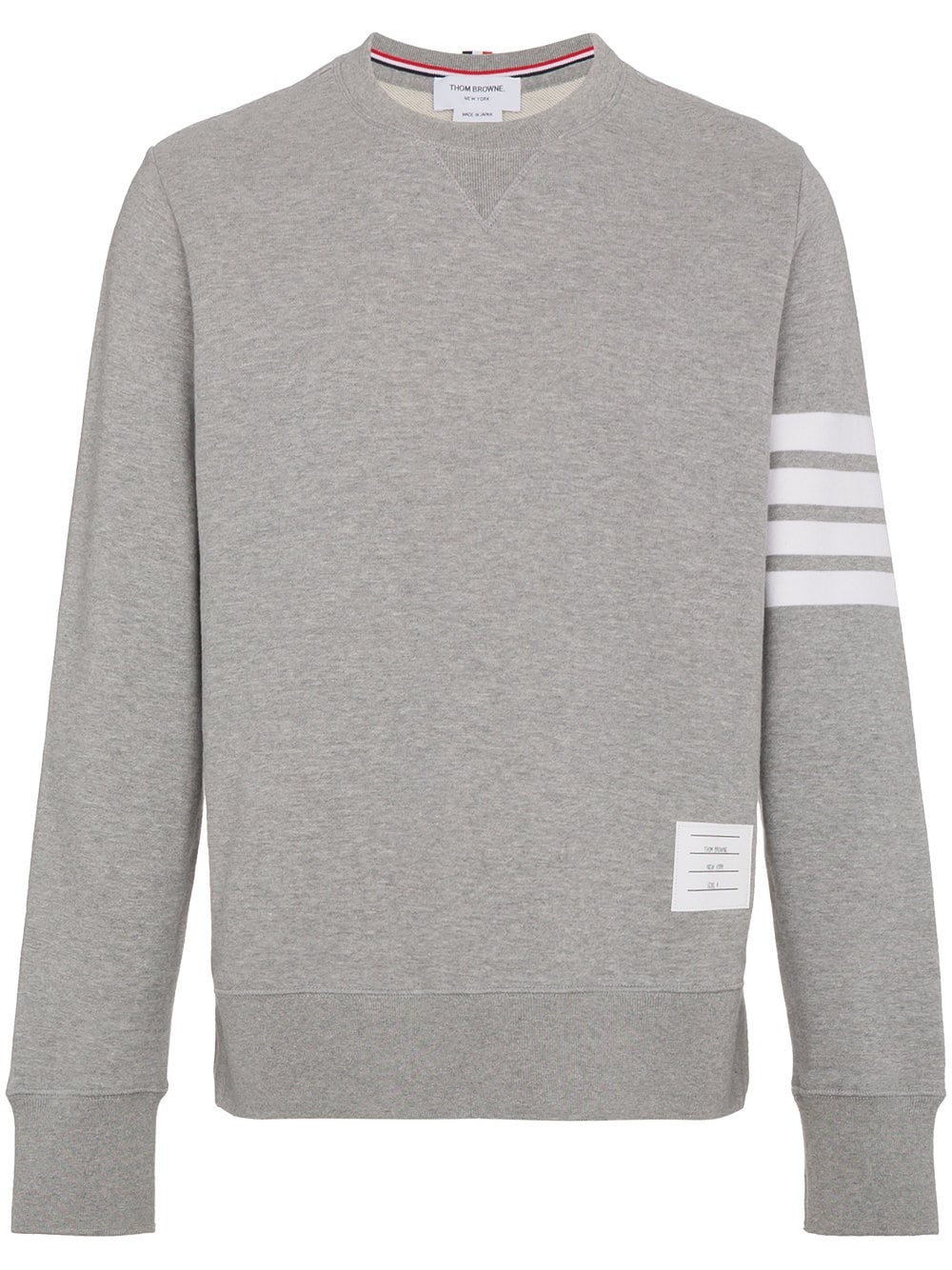 THOM BROWNE Men Classic Sweatshirt In Classic Loopback W/ Engineered 4 Bar - 5