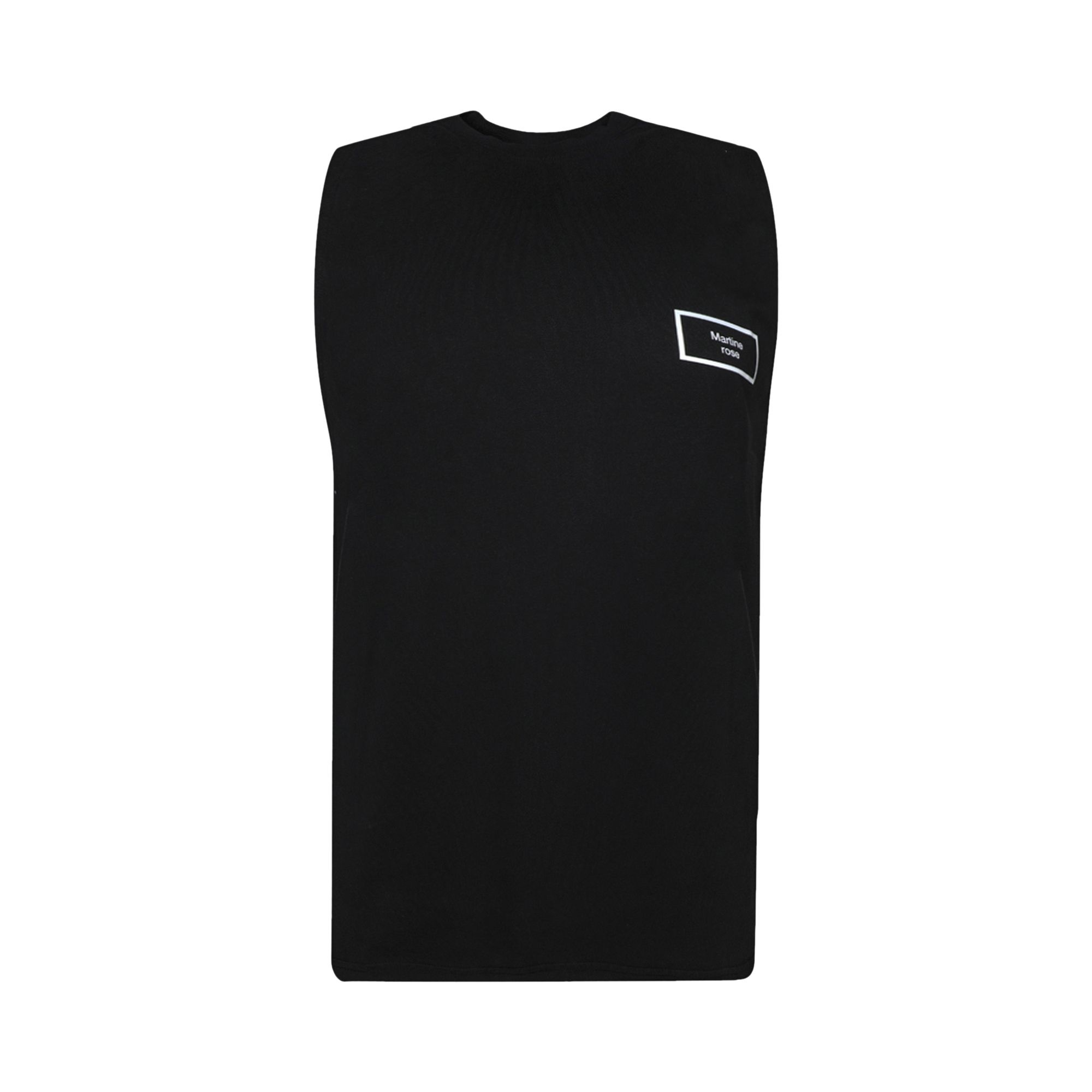Martine Rose Logo Vest 'Black Pigment Dye' - 1
