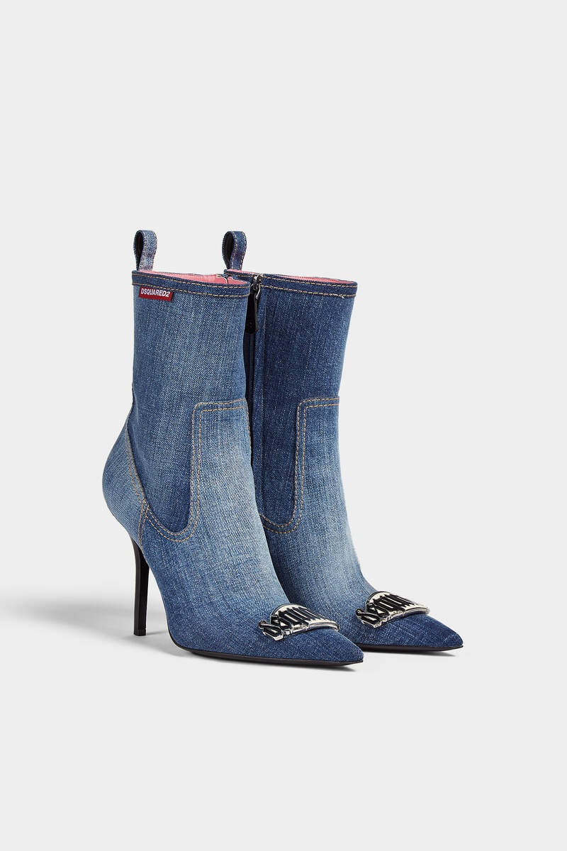 GOTHIC DSQUARED2 HEELED ANKLE BOOTS - 3