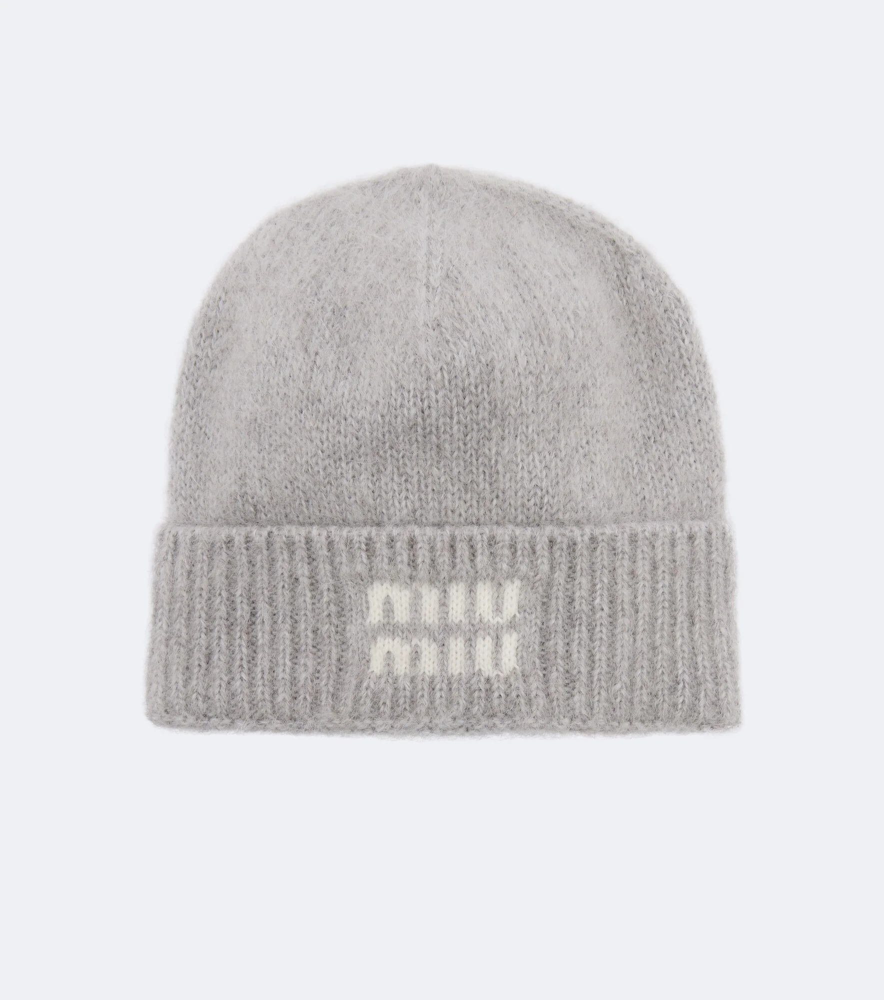 Logo mohair-blend beanie - 1