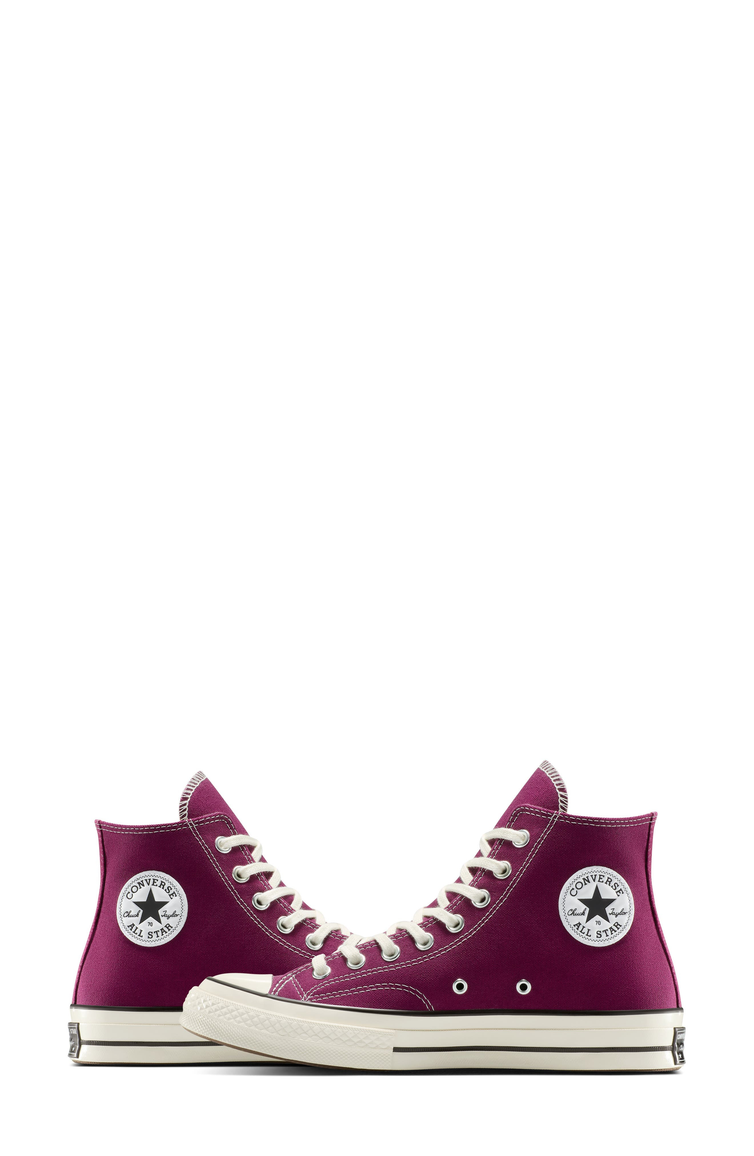 Converse Gender Inclusive Chuck 70 High Top Sneaker in Frozen Acai/Egret/Black at Nordstrom - 8