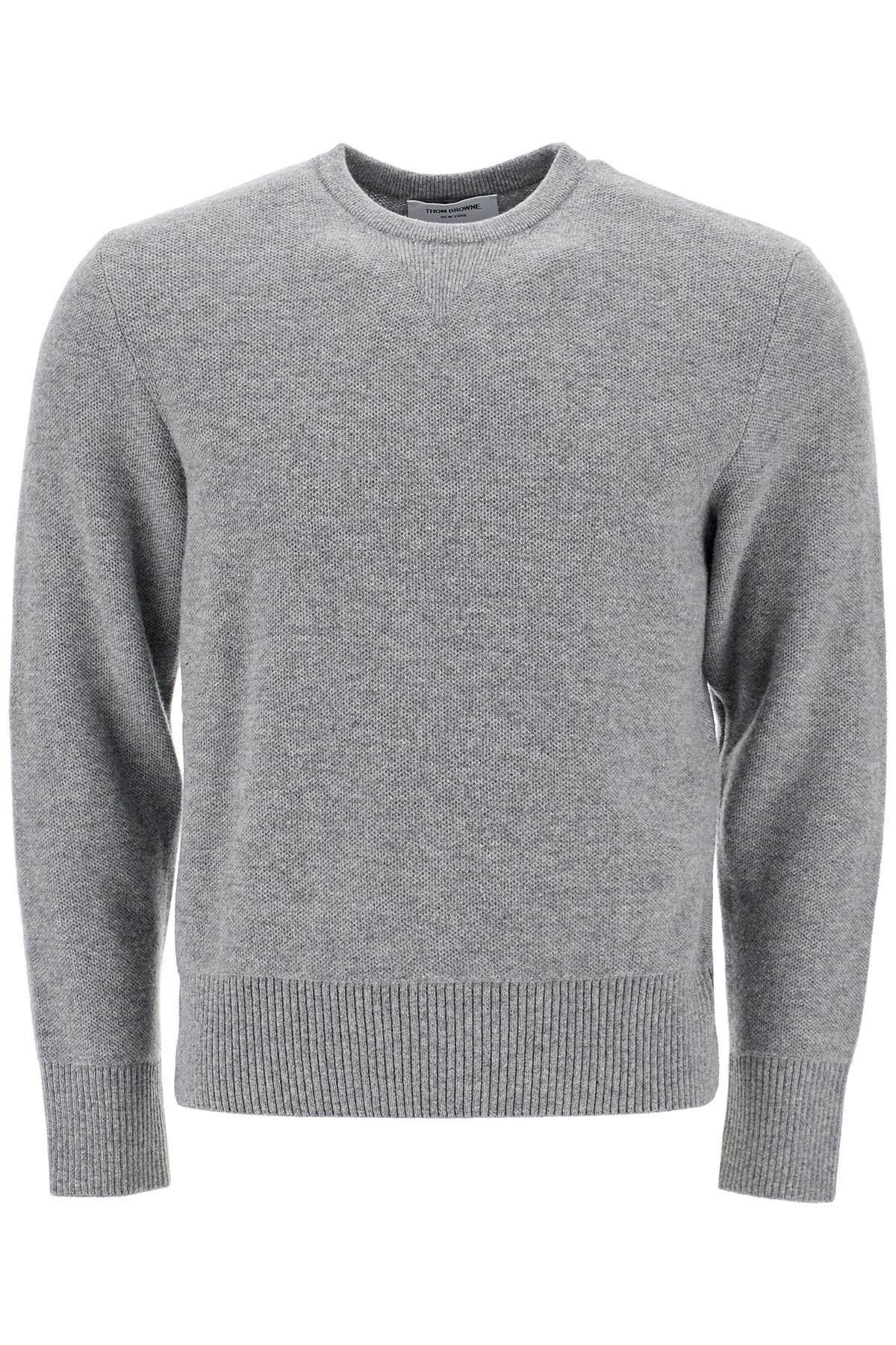 WOOL PIQUÉ CREWNECK PULLOVER - 1