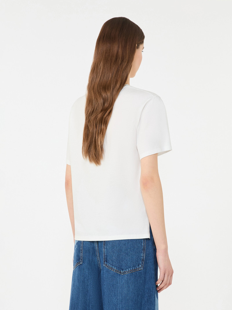 TENUE Cotton T-shirt with graphic print - WHITE 4