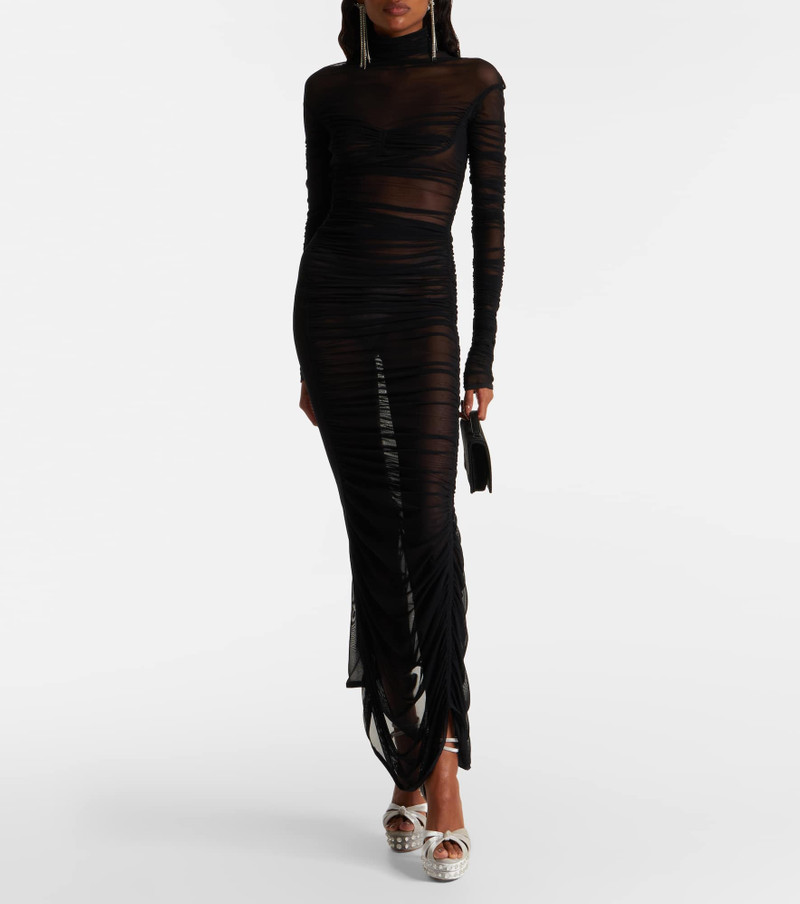 AQUAZZURA Cosmic Love 130 velvet platform sandals outlook