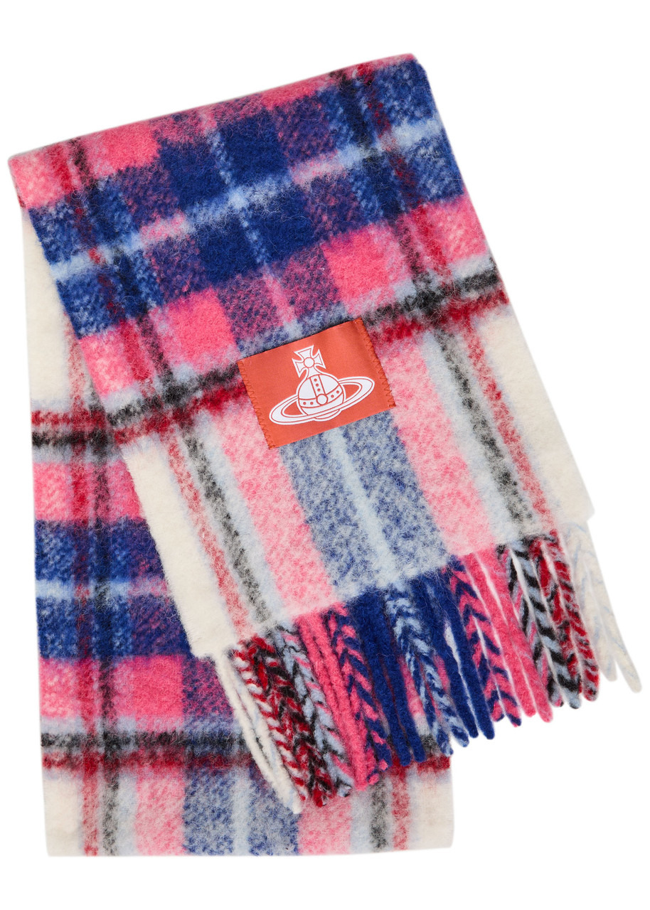 Vivienne Westwood Plaid Alpaca-blend Scarf - 1