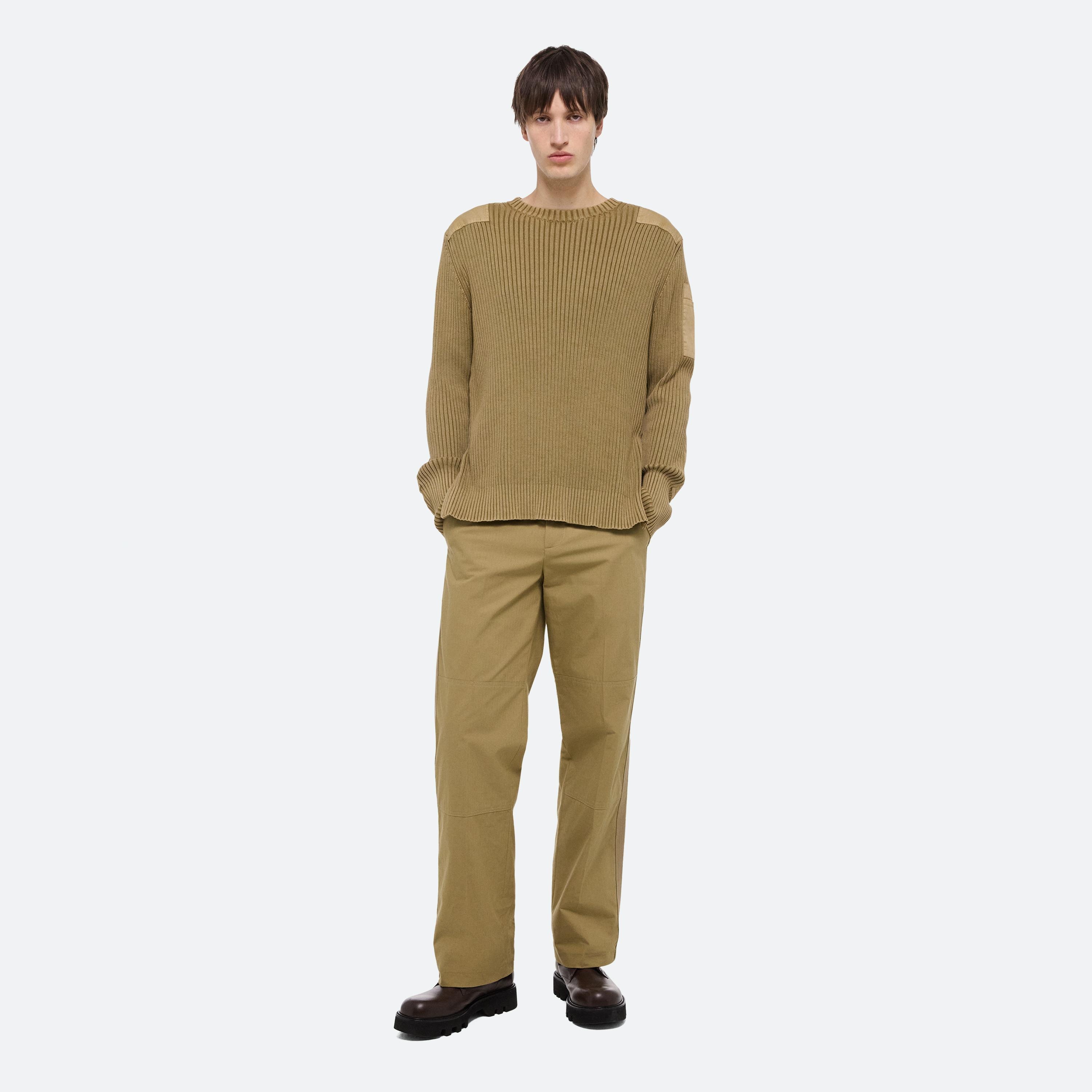RIBBED MILITARY SWEATER - 2