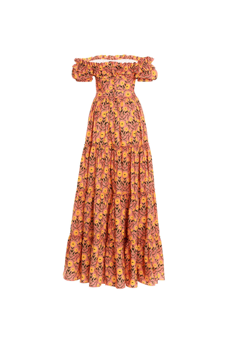 Azucar Mimosa Pink Maxi Dress 3