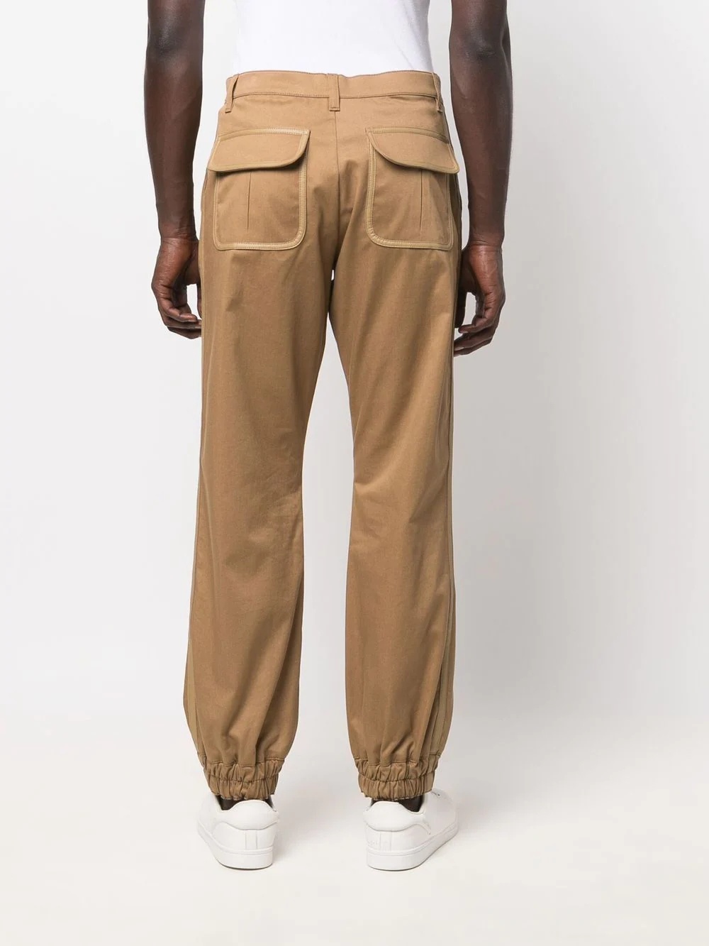 straight-leg chino trousers - 4