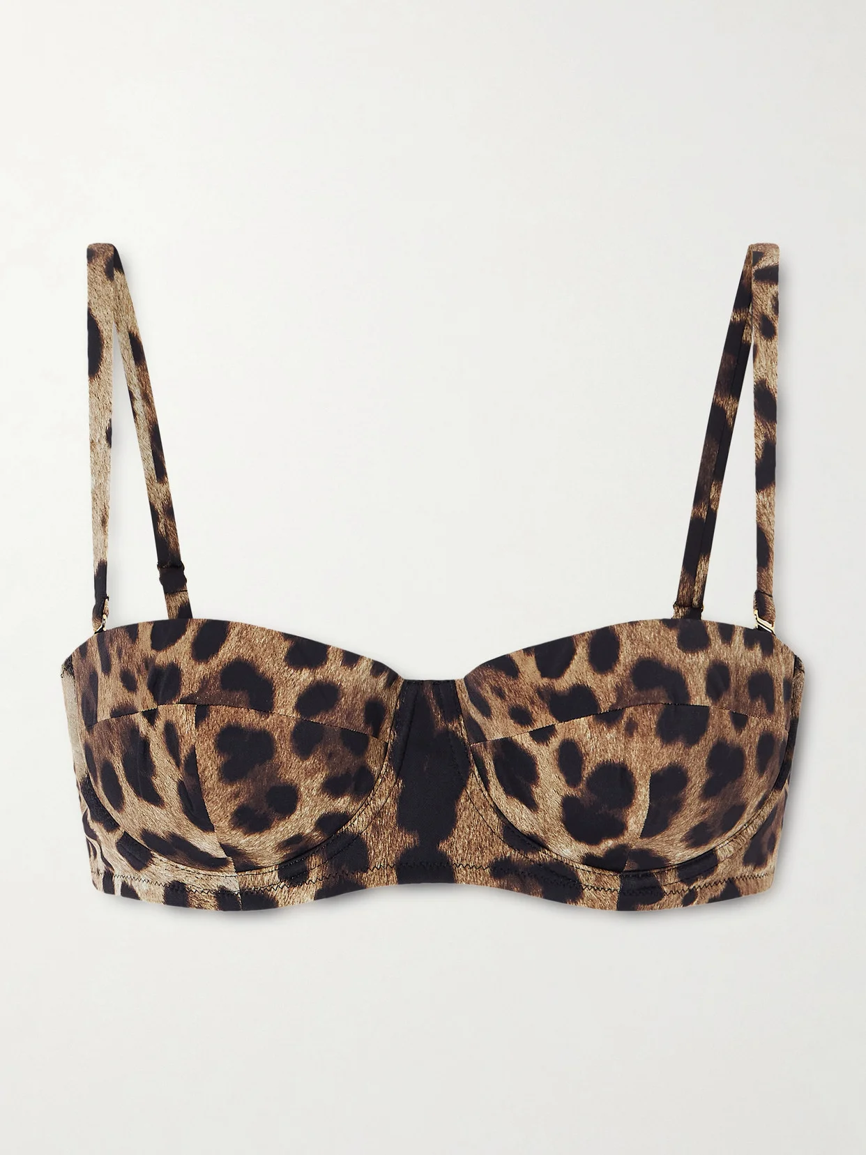 Leopard-print Balconette Bikini Top - 1