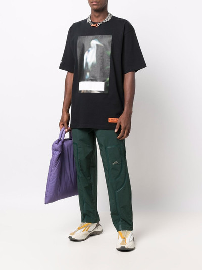 Heron Preston blurry heron cotton T-shirt outlook