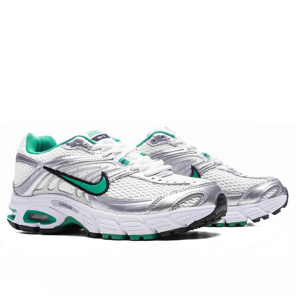 WOMEN'S AIR MAX MOTO 2K - WHITE/STADIUM GREEN/METALLIC SILVER - 2