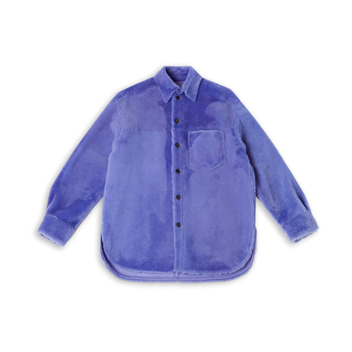 BUTTONED LONG-SLEEVED REVERSIBLE JACKET (PRUNE VIOLET) - 1