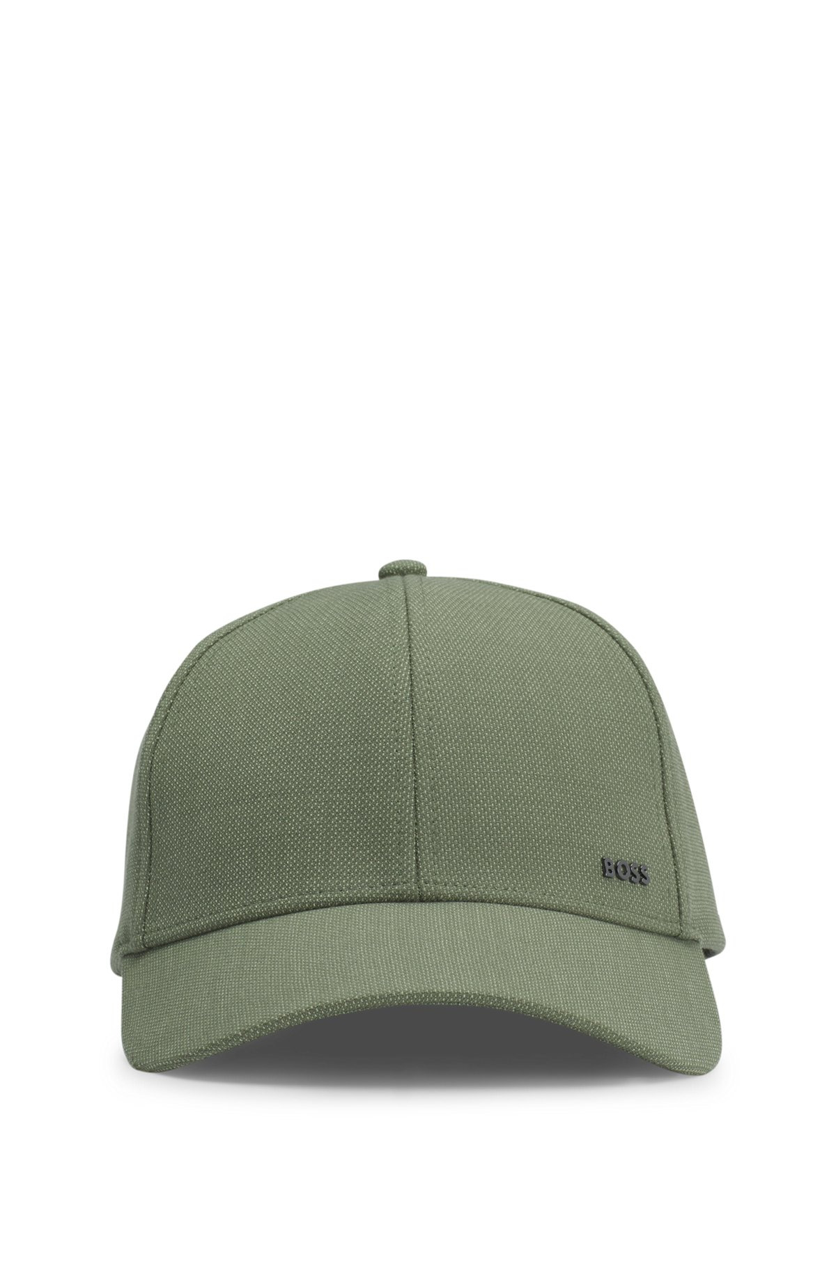 KNITTED-PIQUÉ CAP WITH LOGO PATCH - 2
