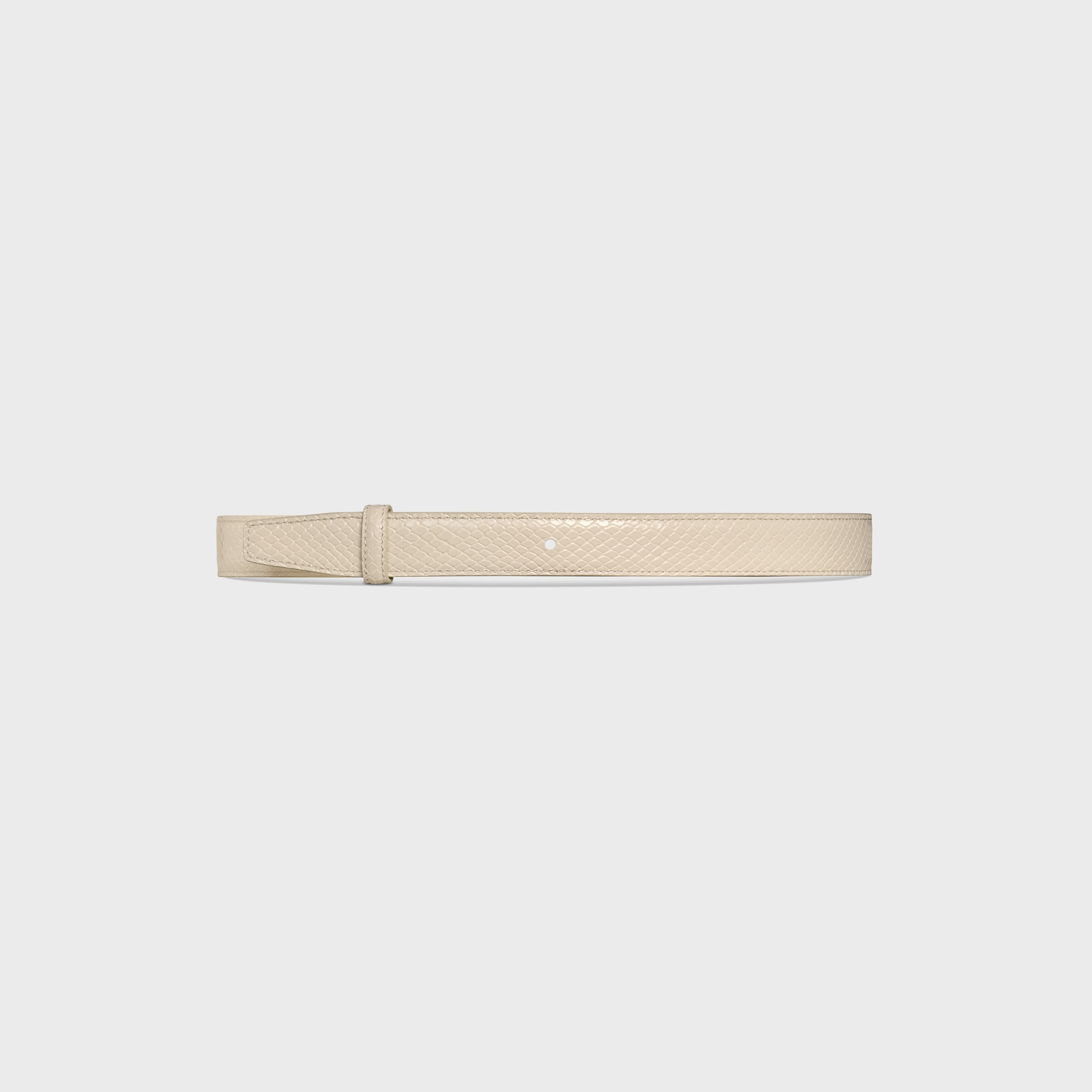 Reversible Strap 25MM IN TAURILLON LEATHER & PYTHON EMBOSSED CALFSKIN - 4