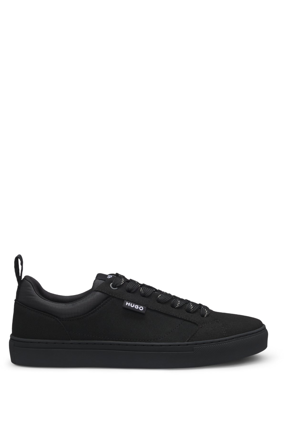 LOW-TOP TRAINERS IN FAUX SUEDE - 1