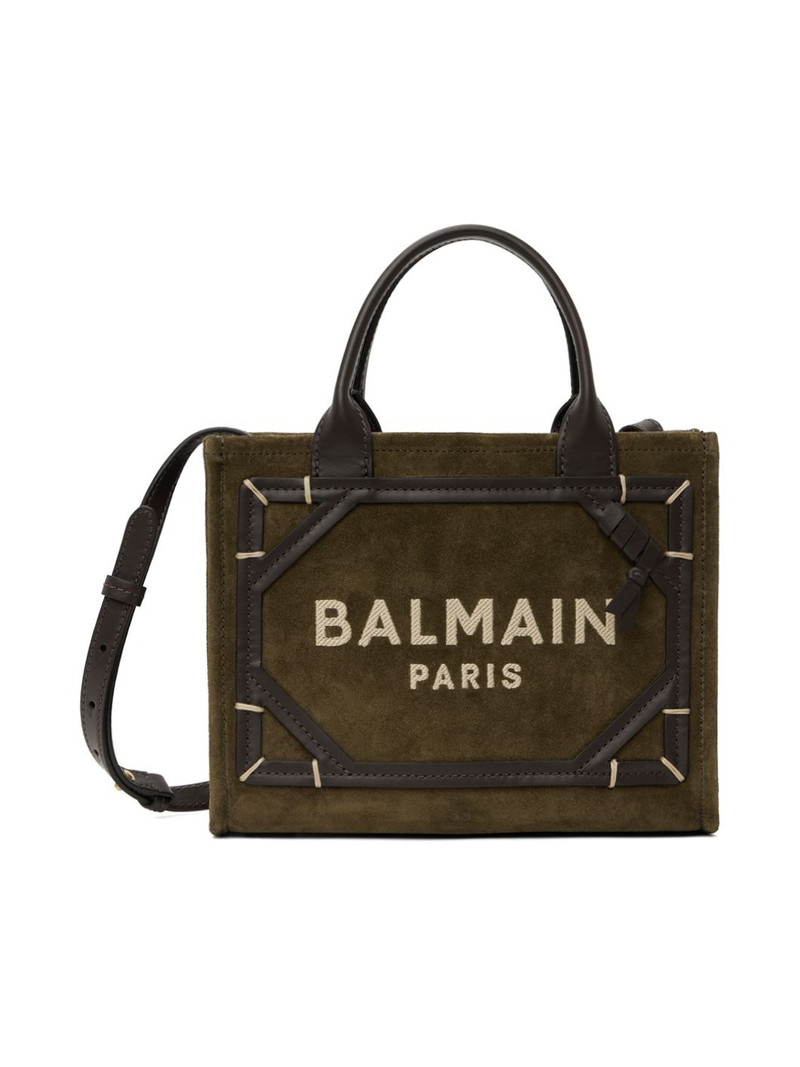 Khaki & Brown B-Army Shopper Small Bag 1