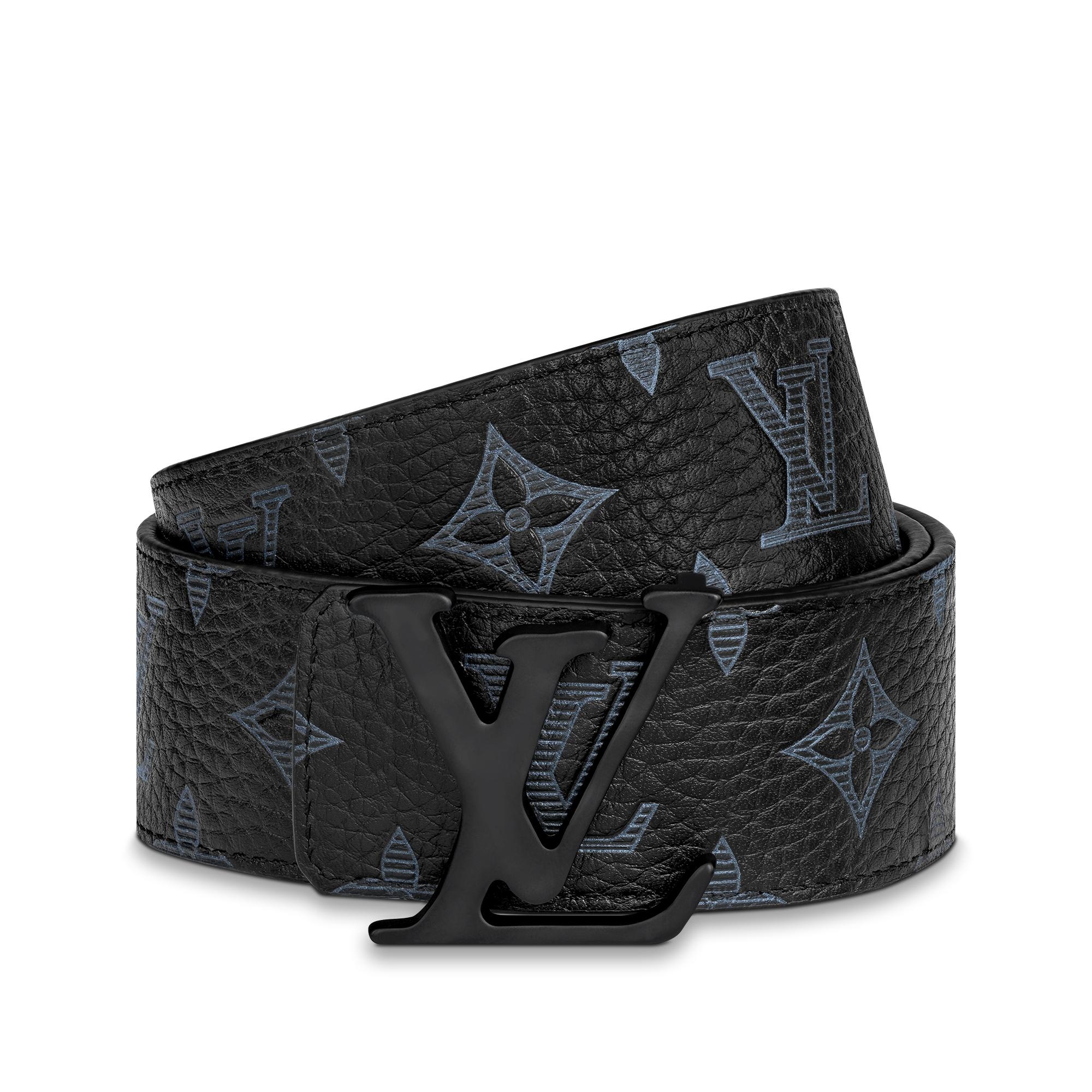 LV Shape Taurillon Shadow 40MM Reversible Belt - 3