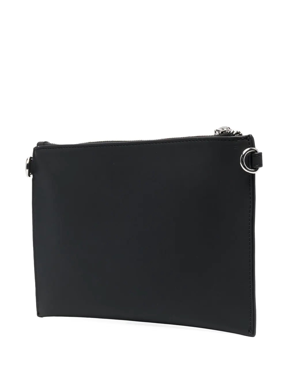 logo-plaque clutch bag - 4