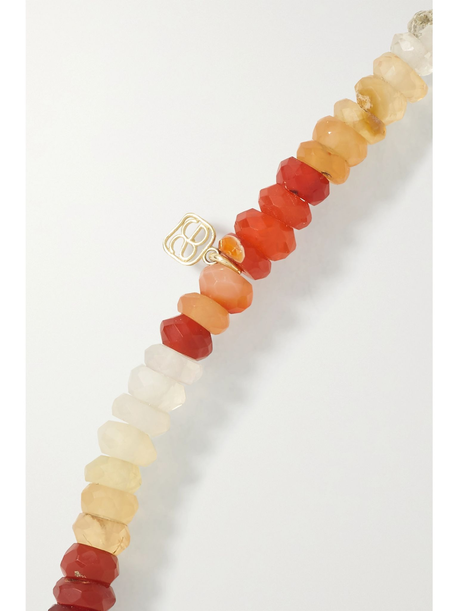 Mushroom 14-karat gold, enamel and opal bracelet Gold - 3