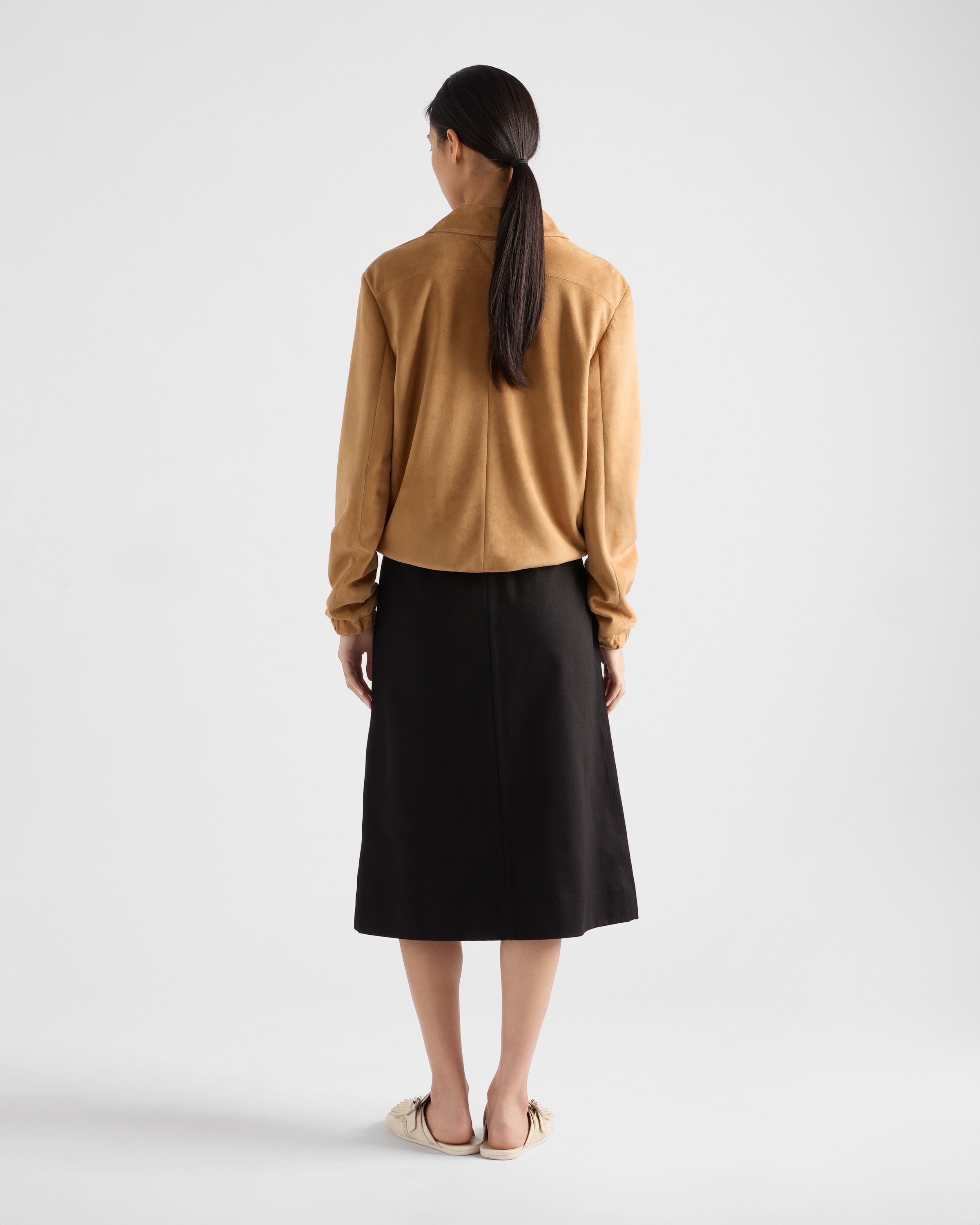 Suede blouson jacket - 5