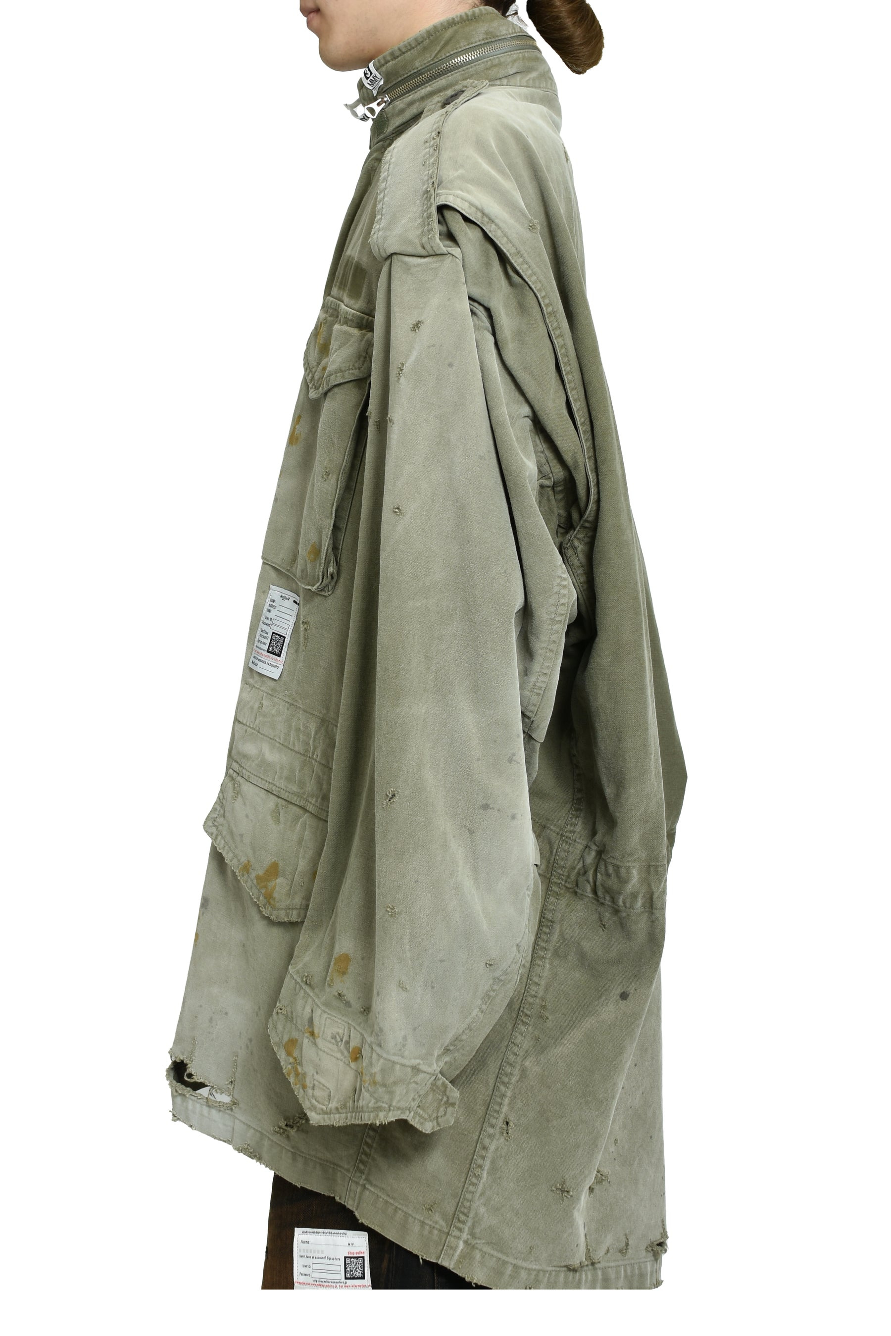 DISTRESSED M-65 JACKET / KHA - 3