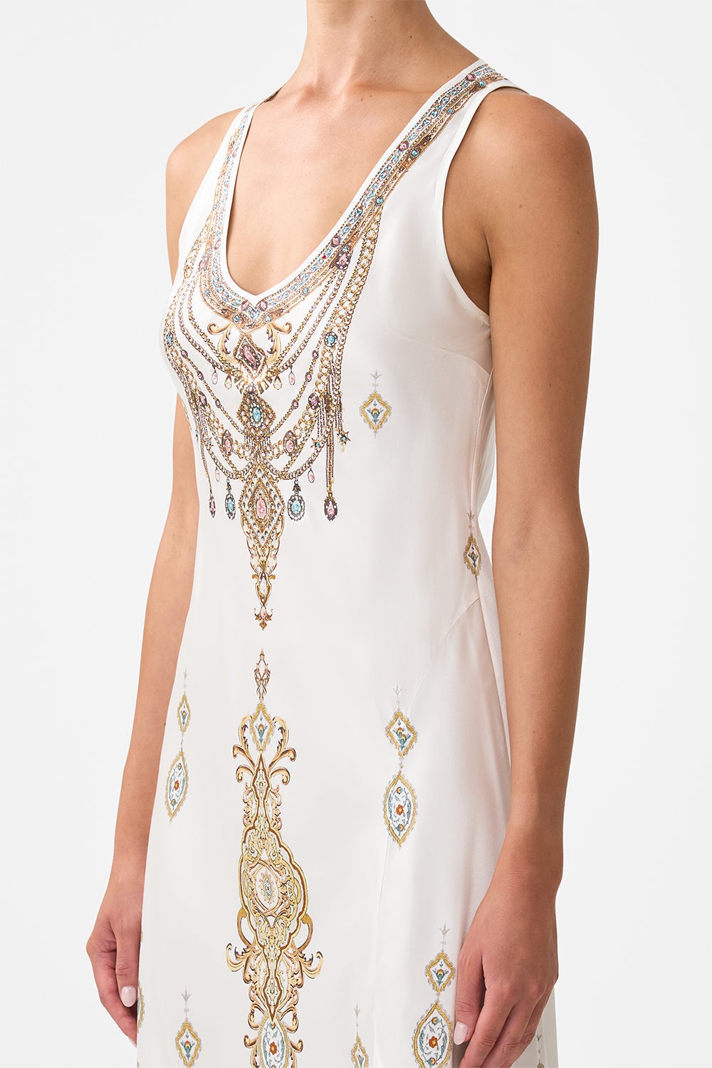 BIAS CUT TANK DRESS - 5