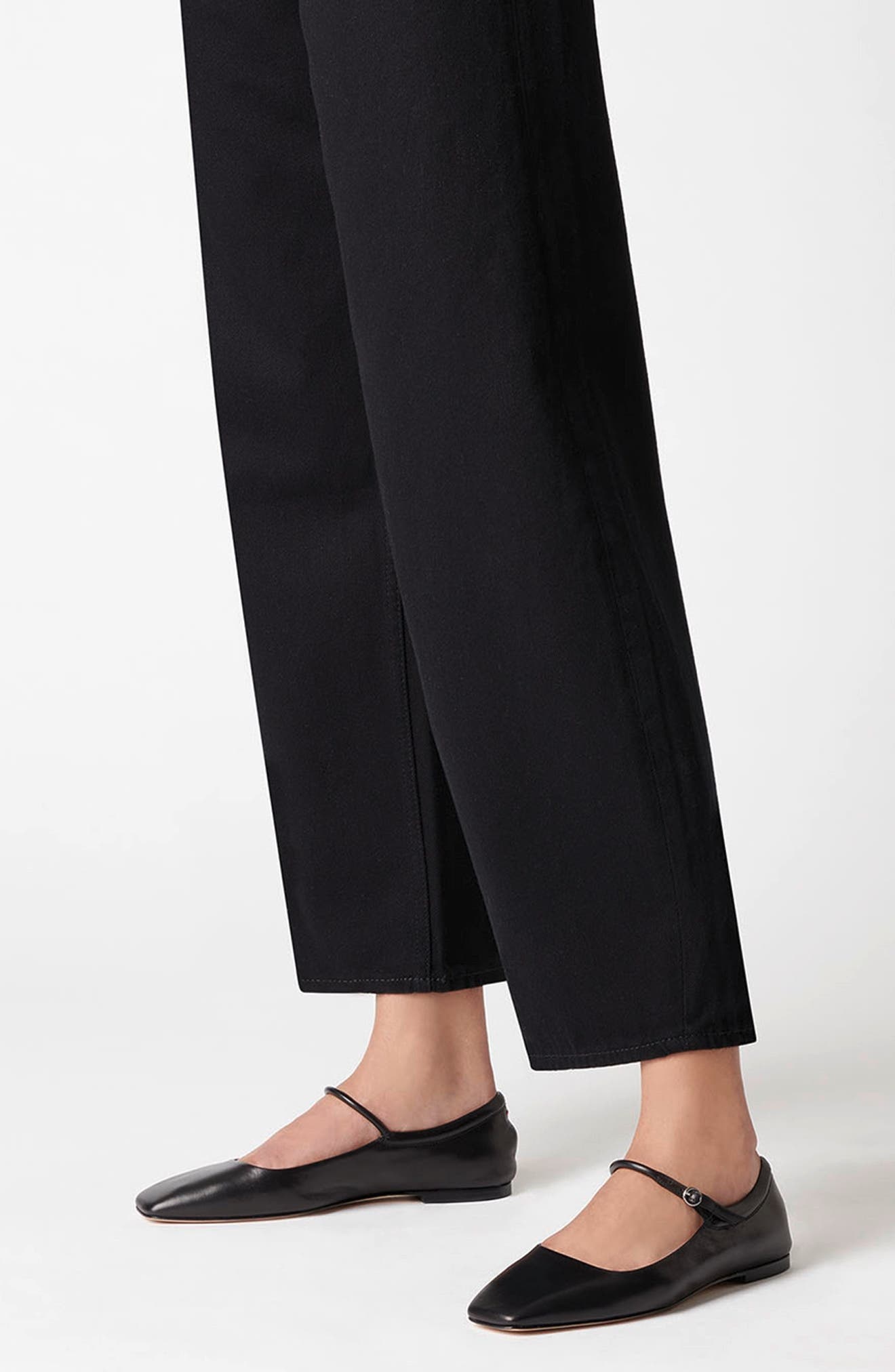 aeyde Uma Mary Jane Flat in Black at Nordstrom - 2