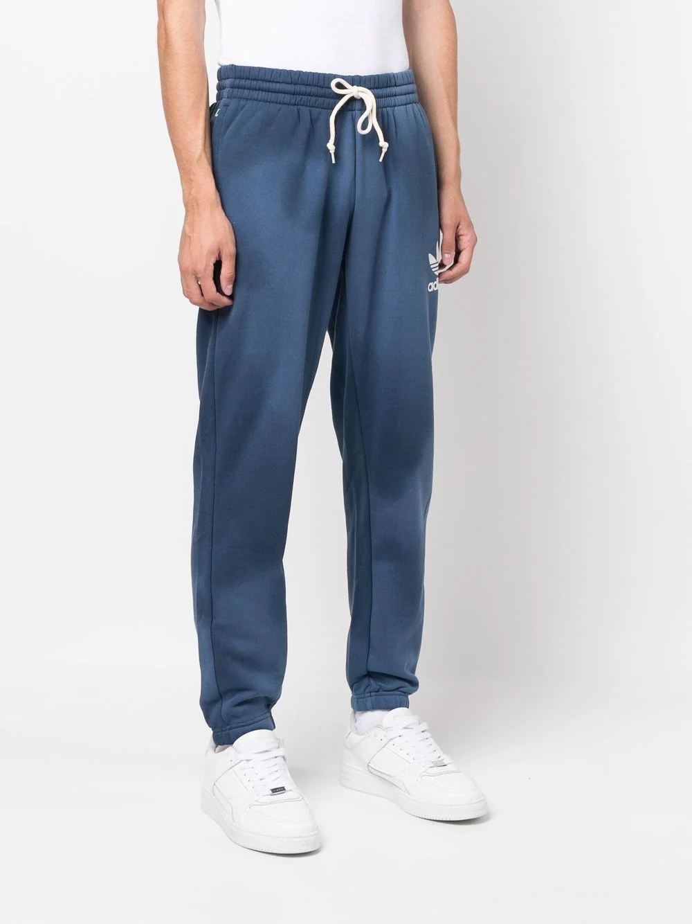 washed-effect logo-print track pants - 3