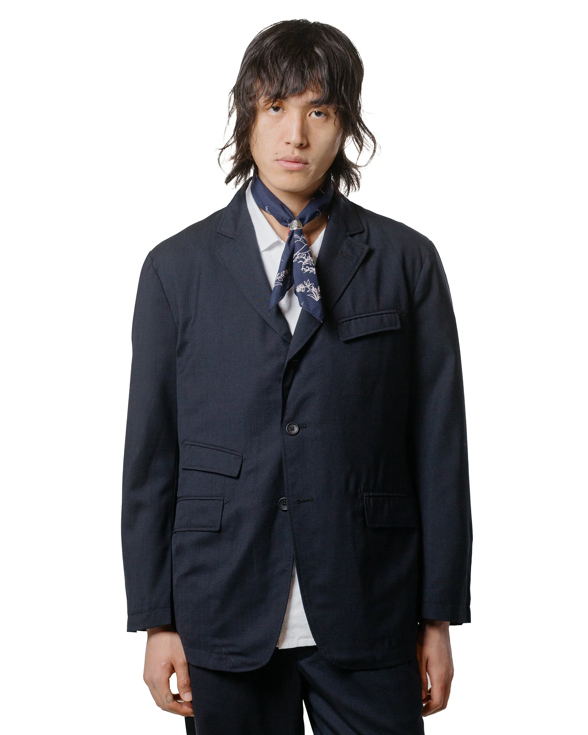 Engineered Garments Andover Jacket Dark Navy Tropical Wool