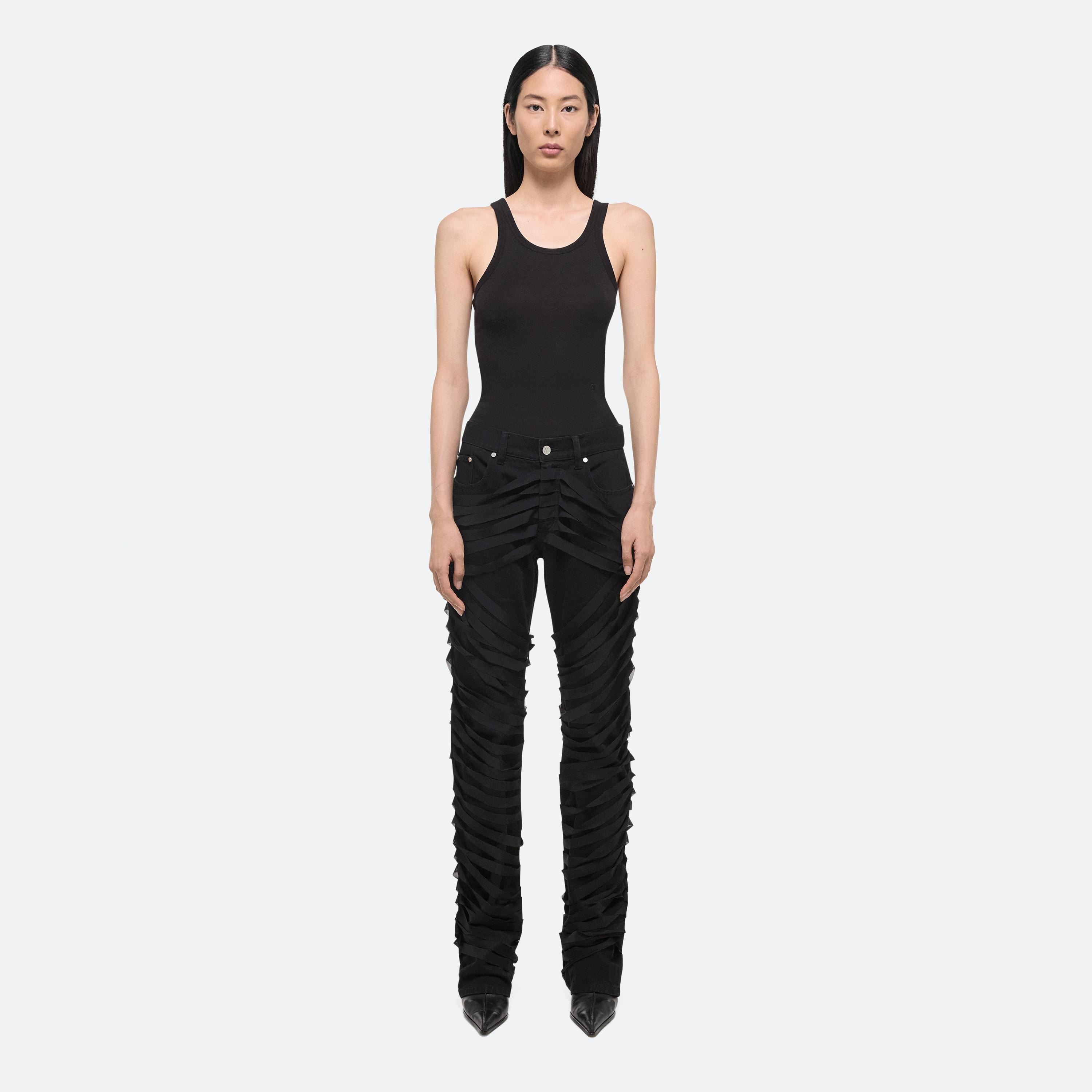 RIBBON WORKER JEANS - 3